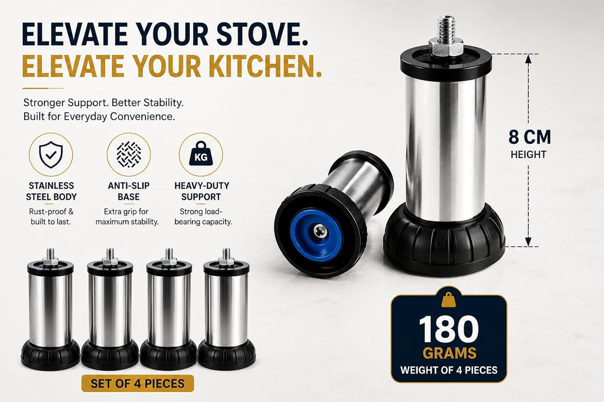 LPG Gas Chulha Stand – Strong, Stable & Anti-Skid