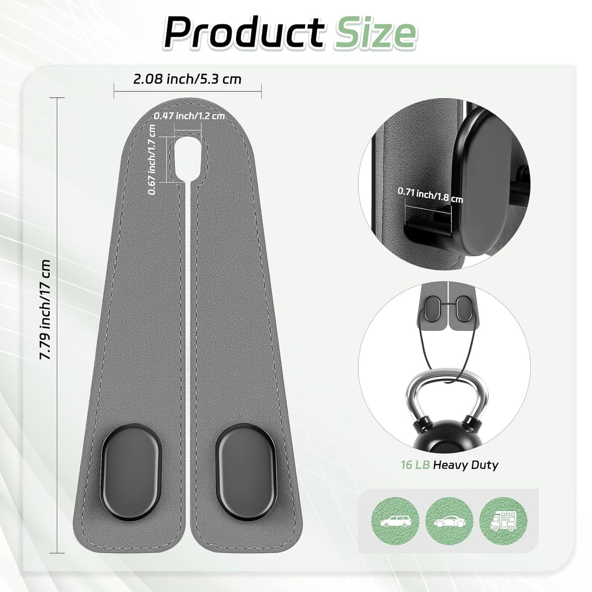 Car Seat Back Hook Pack of 2