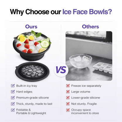 Silicone Foldable Facial Ice Bowl