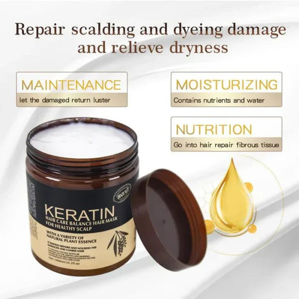 Keratin Hair Care Balance Mask And Treatment For Healthy Scalp